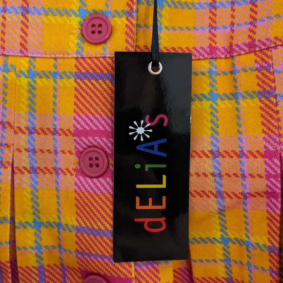 PLAID MINI SKIRT - SIZE MEDIUM - DELIA*S BY DOLLS KILL - Picture 7 of 13